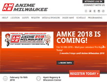 Tablet Screenshot of animemilwaukee.com